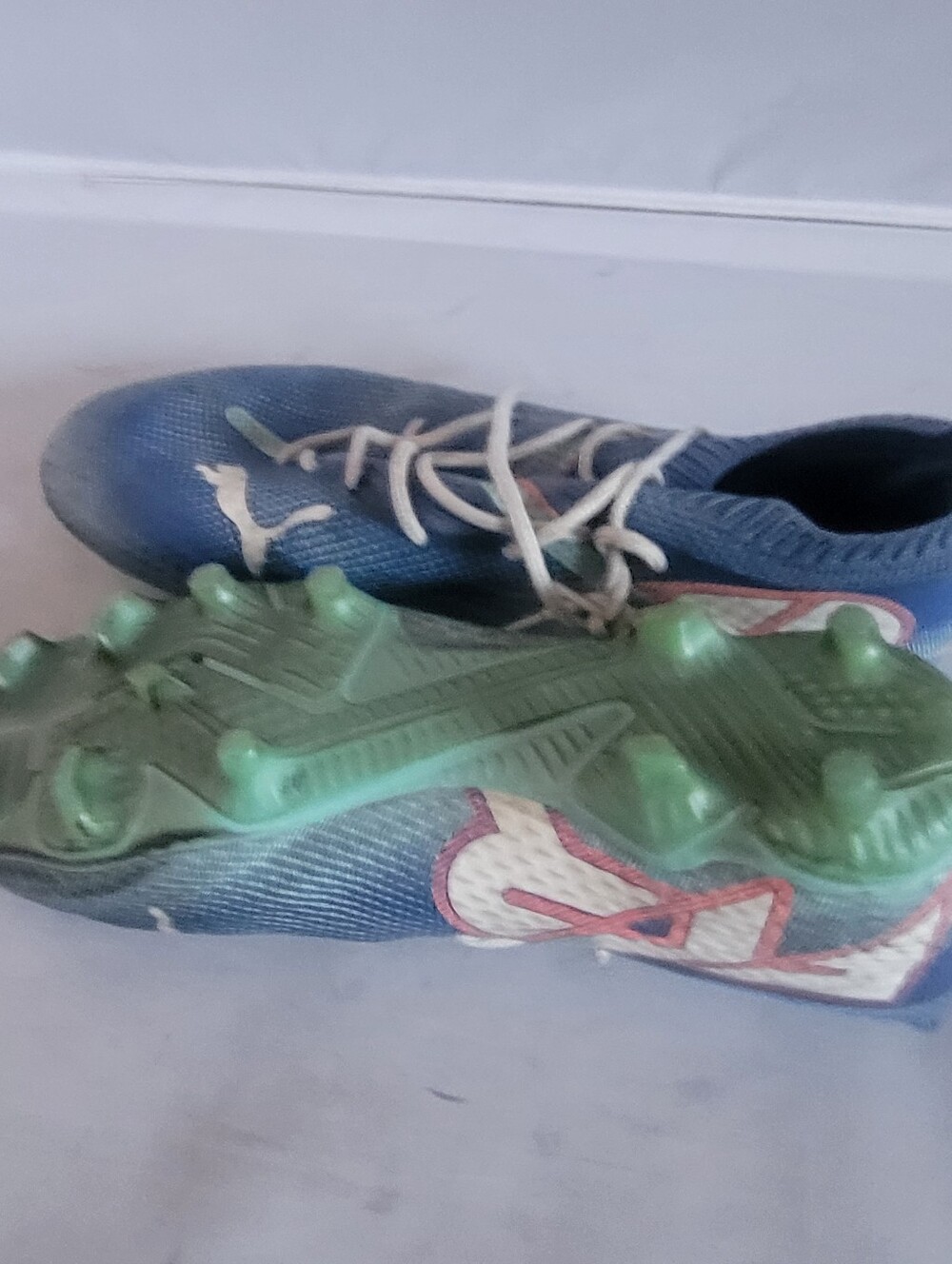 Puma Future Z Soccer Shoes Mens Size 8.5 Blue Cleats FG Firm Ground - Picture 4 of 5